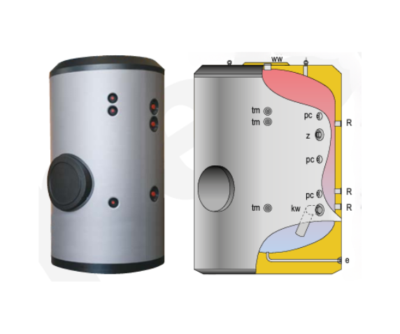 Termoacumulador Vitrificado de Acumulação +1500l